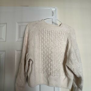 Universal Thread Women's Beige Cable Knit Sweater